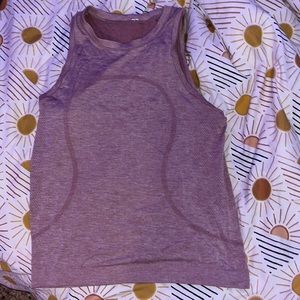 Lululemon pink racer back tank top